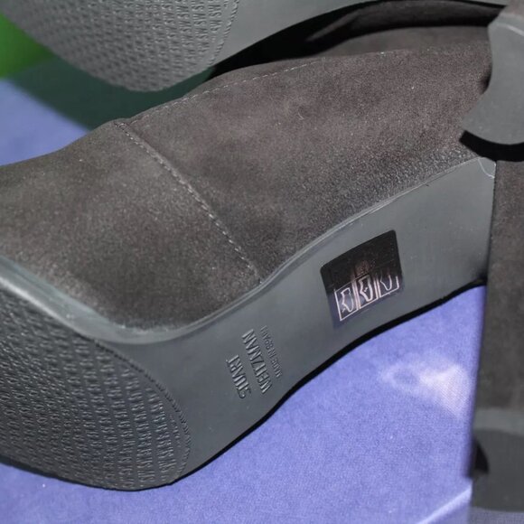 Stuart Weitzman Taglia Highland Black Suede High Heel Boots WL59653 Women's 6 - Picture 5 of 10